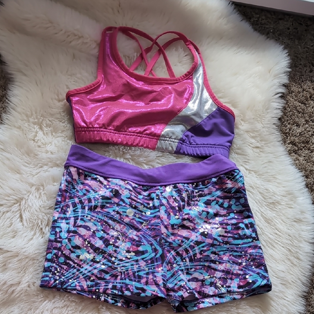 Pink and Purple Athletic Set